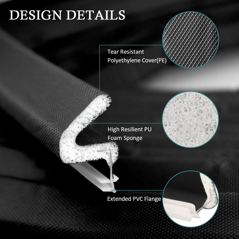Kerf Weather Stripping Door Seal Strip 26 Ft Q Foam Door Weatherstrip Seal with Slot Card Slot