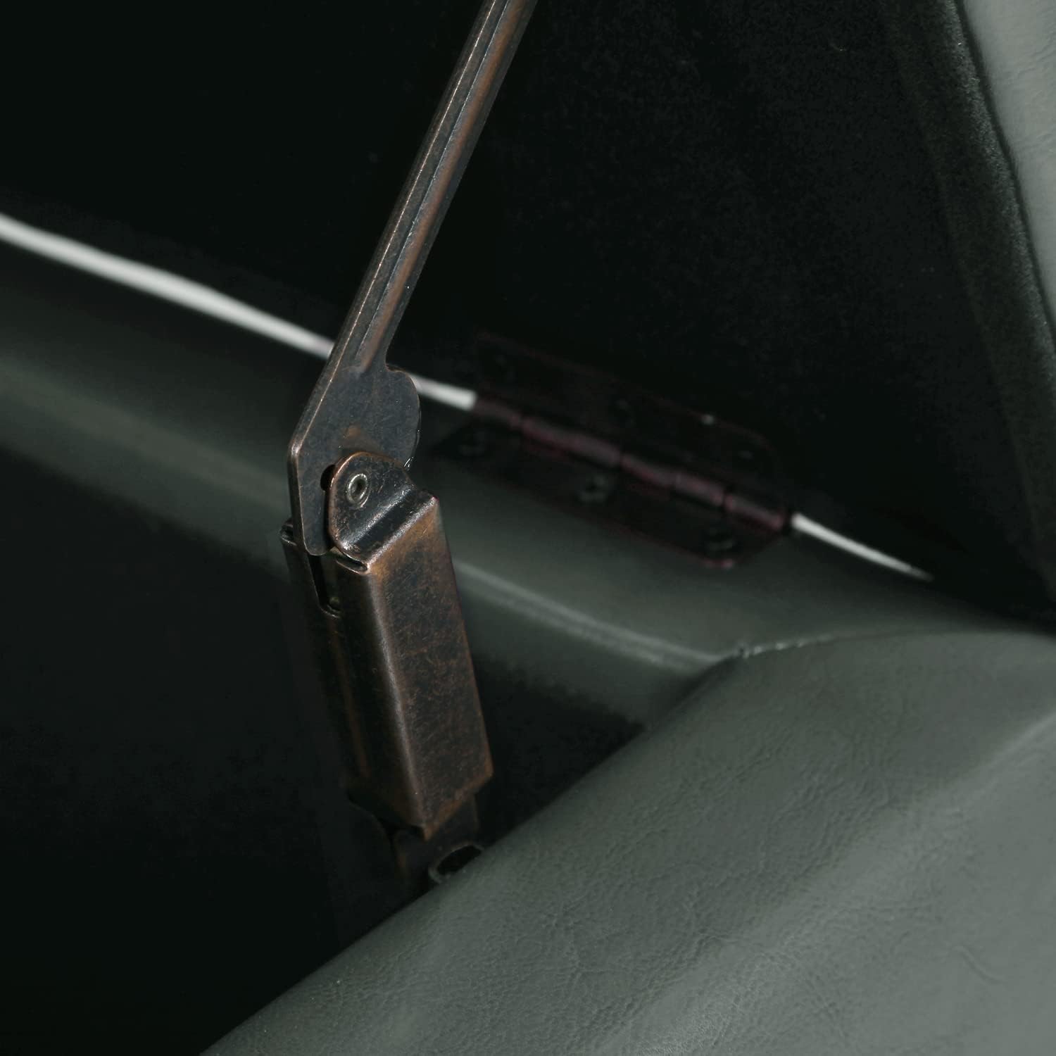 Adeco Bonded Leather Square Tufted Cubic Cube Footstool, 18" Height Storage Ottomans, with Lid