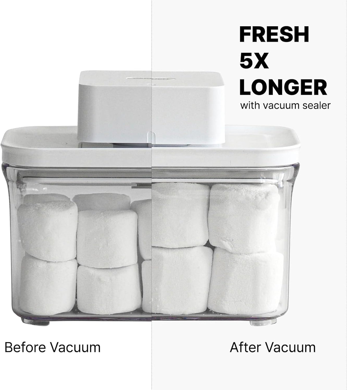 VAKUEN Premium Airtight Food Storage Containers Mega 8P/Set. Total 46.11cup, 7pcs Container and