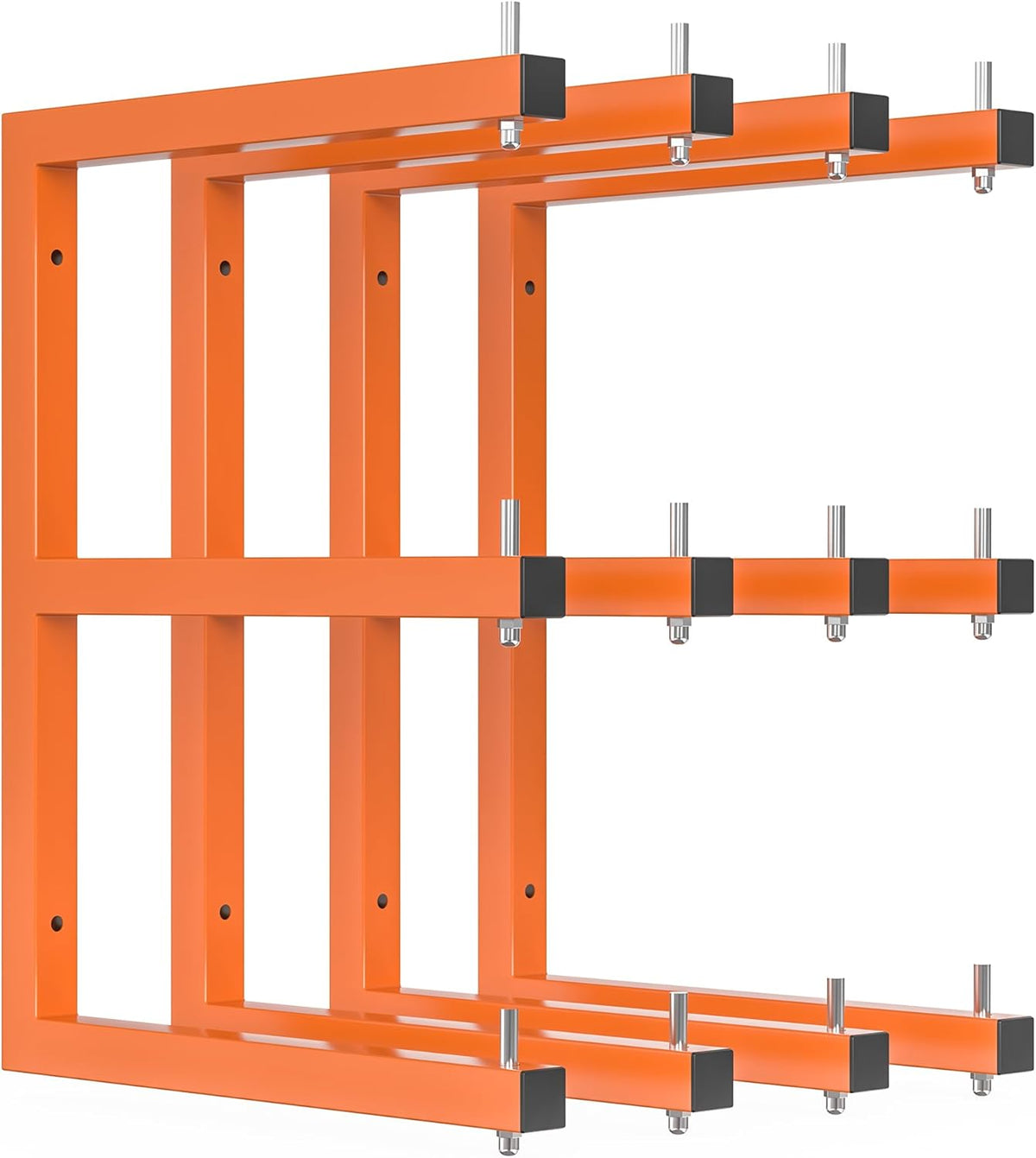 4 PACK Lumber Rack Wall-Mounted Lumber Storage Rack, Heavy Duty Wood Storage Racks With 6-Level