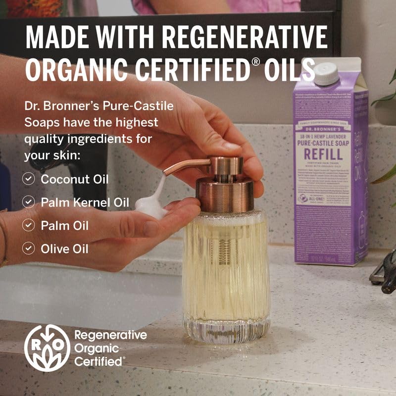 Dr. Bronner's Pure-Castile Liquid Magic Soap Refill - Made with Regenerative Organic Certified