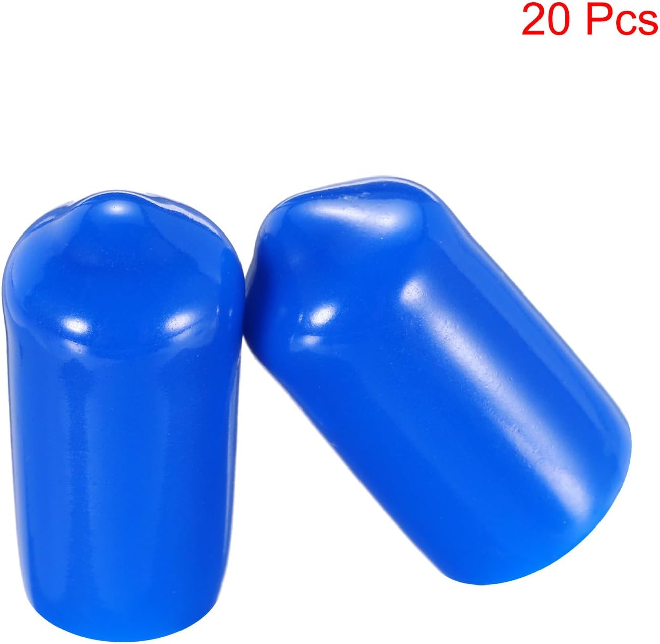 uxcell 20pcs Rubber End Caps 8mm(5/16") ID Vinyl PVC Round Tube Bolt Cap Cover Screw Thread