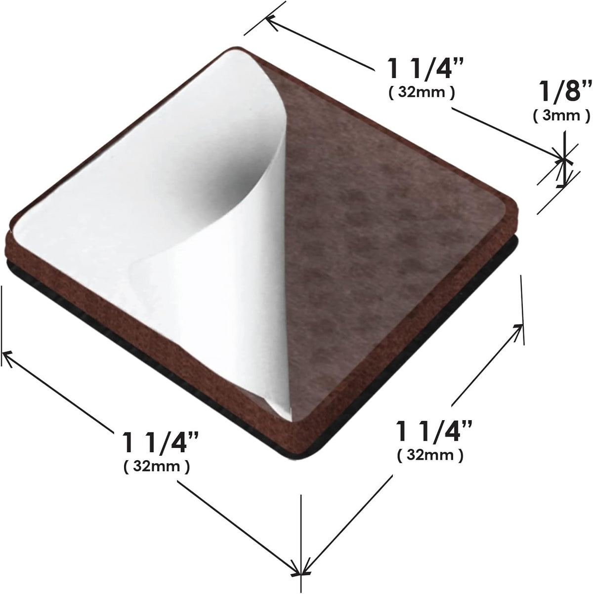 Slipstick GorillaPads CB148 Non Slip Furniture Pads/Rubber Gripper Feet (Set of 8) Self Adhesive