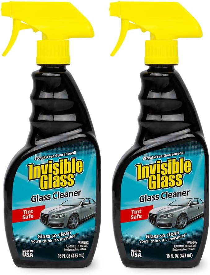 Invisible Glass 92163-2PK Premium Glass and Window Cleaner for Auto and Home Cleans Glass, Windows