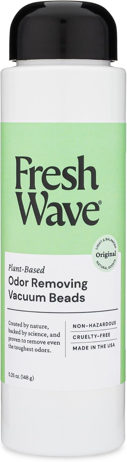 Fresh Wave Vacuum Odor Eliminating & Deodorizer Beads, 5.25 oz. - Safer Odor Relief, Natural