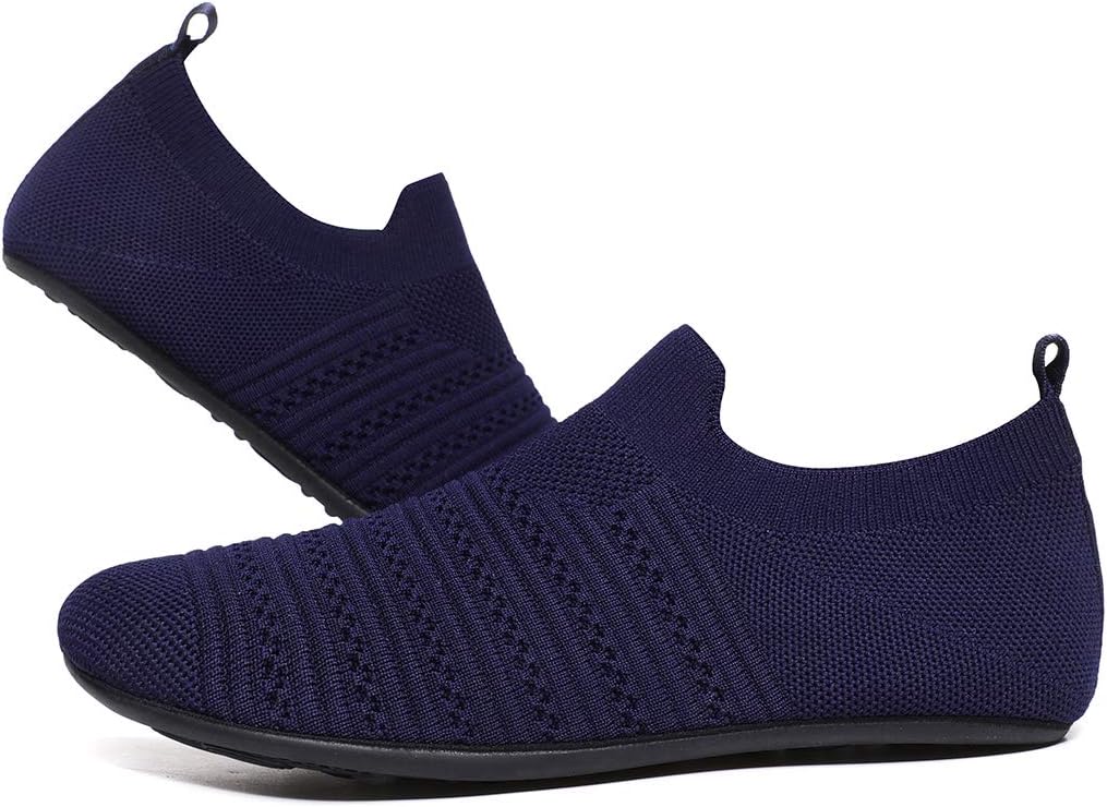 QZKDM Lightweight Slip on Grip Indoor House Slippers Barefoot Non Slip Home Exercise Yoga Shoes for