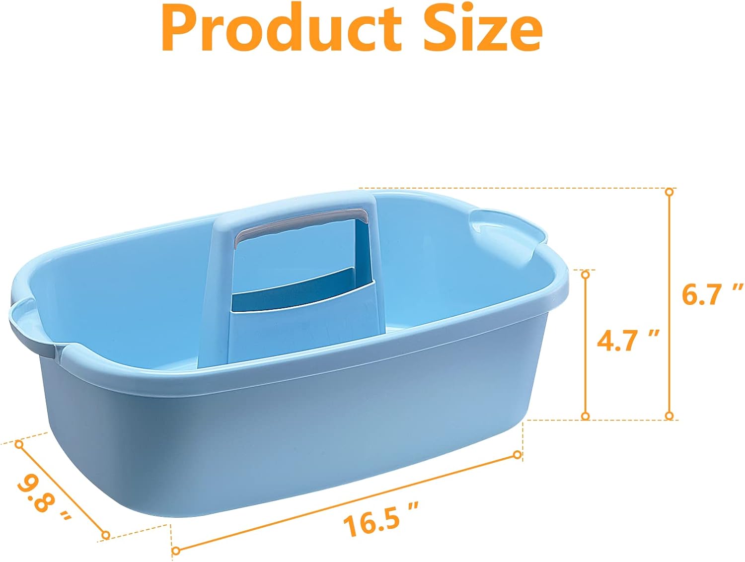 Multi-Purpose Plastic Cleaning Caddy with Handle, Shower Caddy Organizer/Storage Basket/Totes