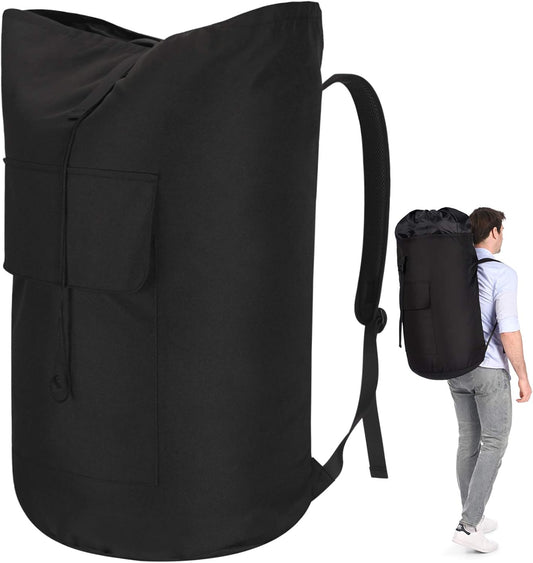 Backpack Laundry Bag, 115L Heavy Duty Extra Large College Laundry Backpack, Dirty Clothes Bag with