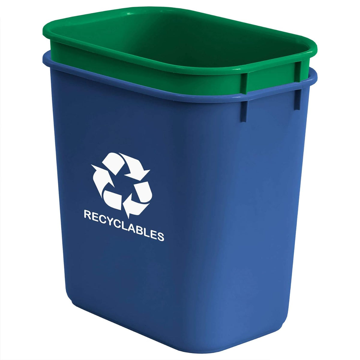 Acrimet Wastebasket Bin for Recycling and Waste, 6.75 Gallon/ 27 Quart/ 24 Liter (Plastic) (Green