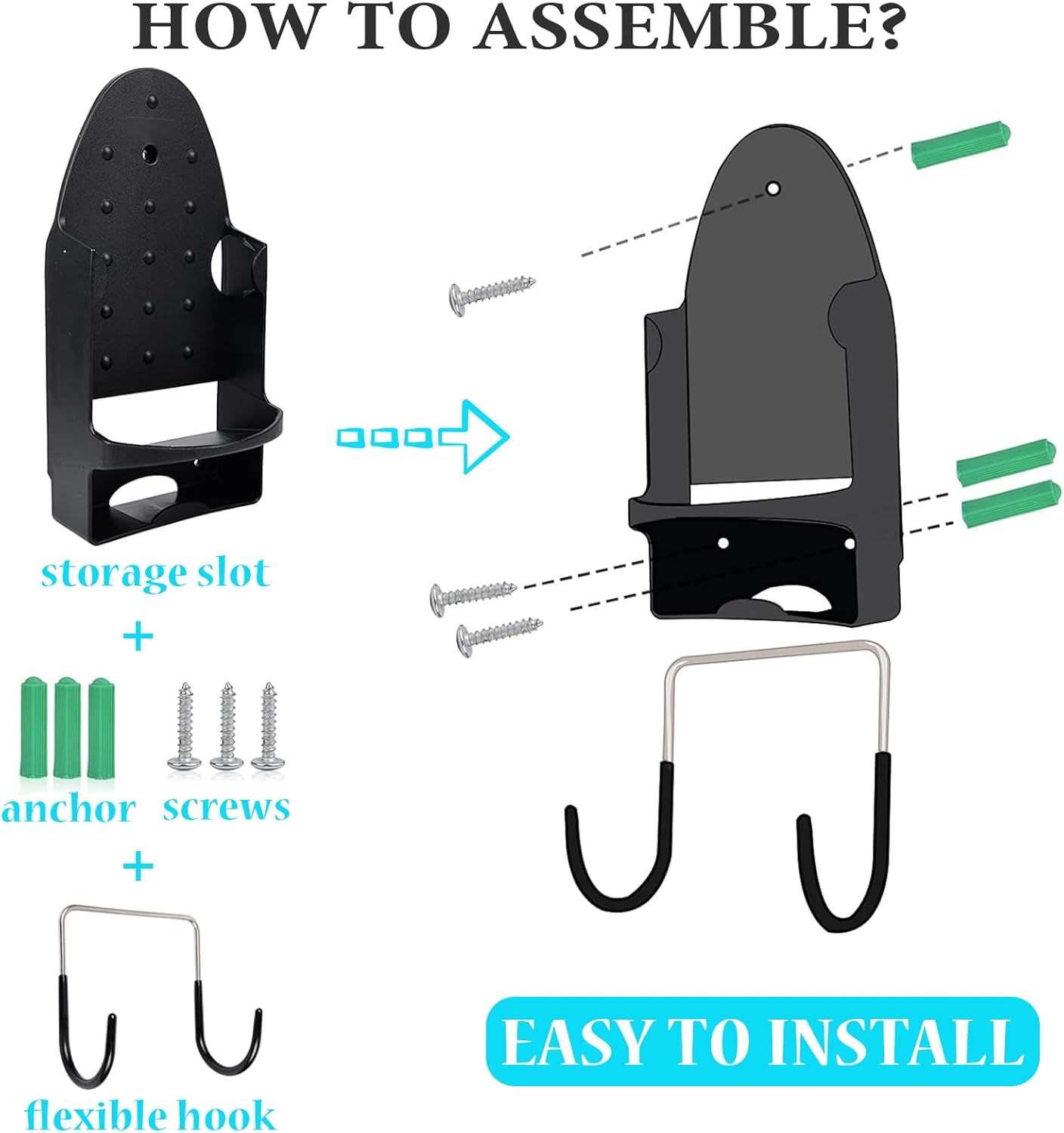 Ironing Board Hanger Wall Mount Electric Iron Holder Ironing Board Rack Household Bathroom Shelf