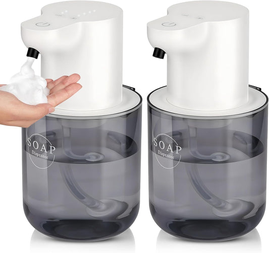 2 Pack Automatic Soap Dispenser, Touchless Automatic Foaming Soap Dispenser, Electric Wall Mounted