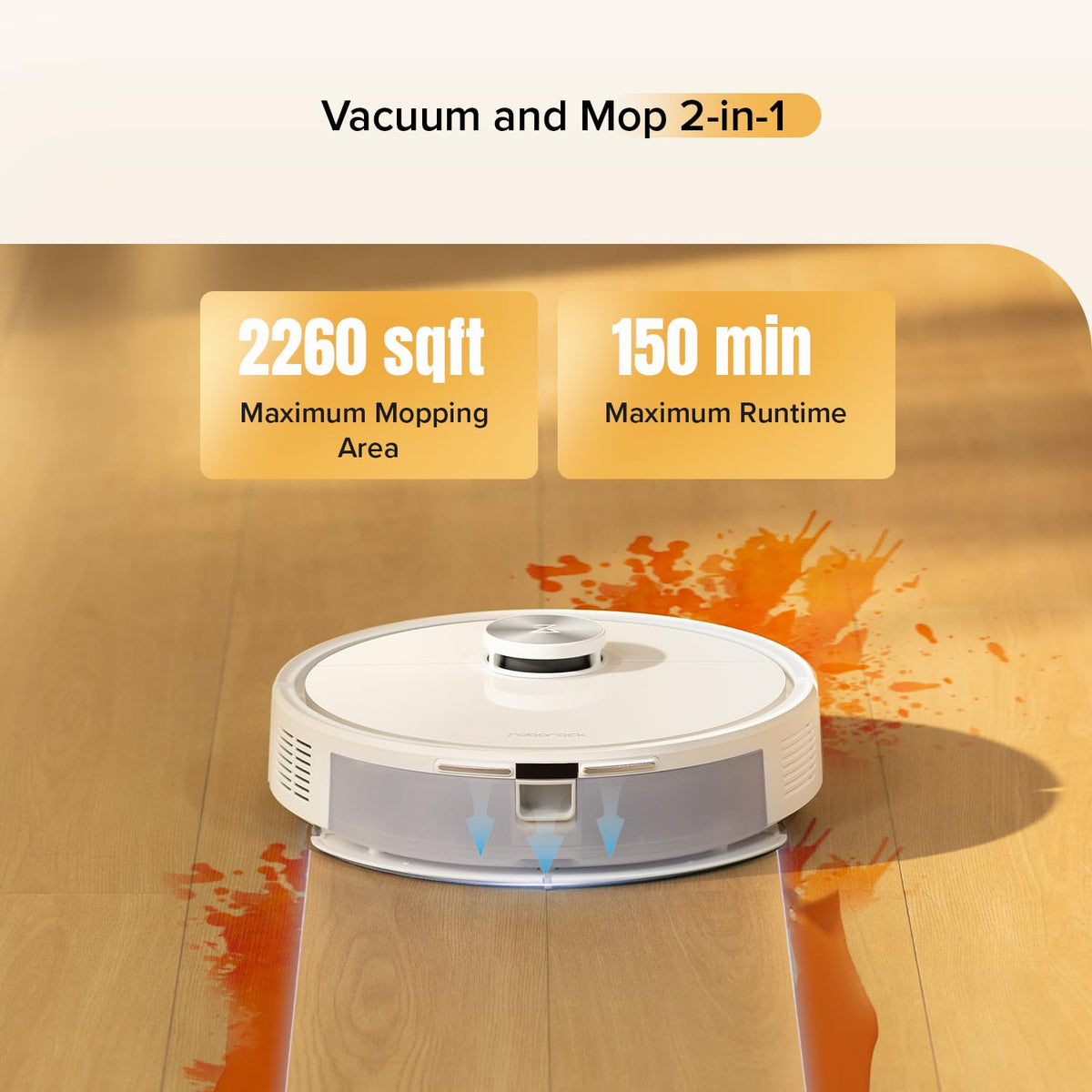 roborock Q7 M5 Robot Vacuum and Mop Combo, 10,000Pa HyperForce Suction, Robotic Vacuum Cleaner