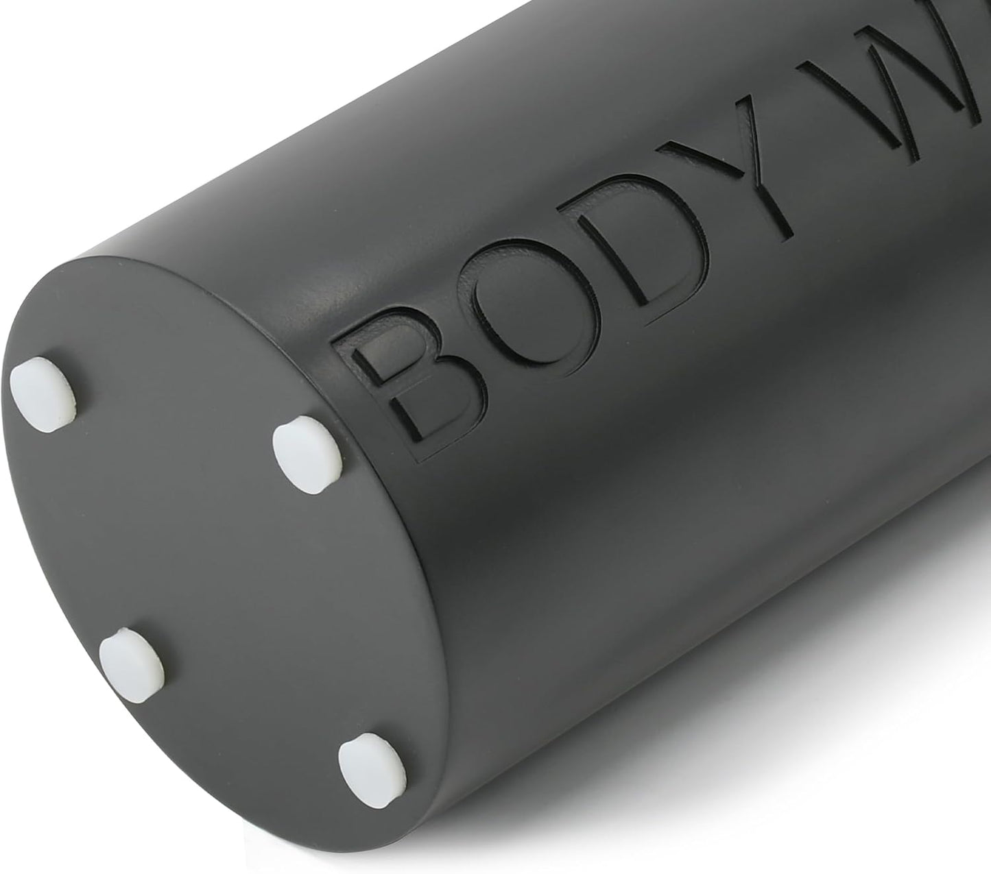 Matte Black Body Wash Dispenser Luxurious Refillable Pump Bottle with Embossed Text, Durable