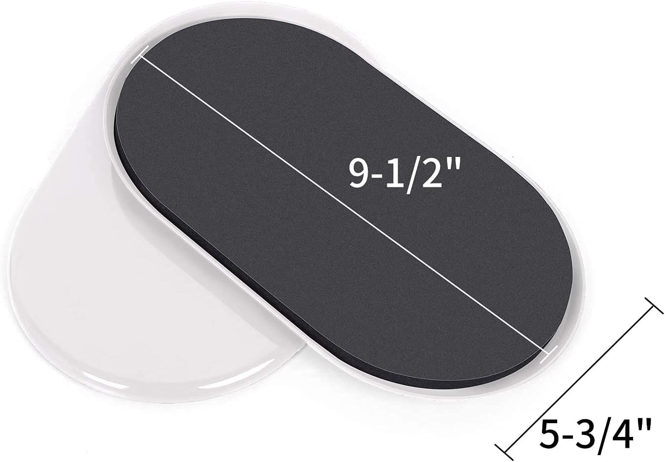Ezprotekt 8 Pack Large Furniture Movers Sliders for Carpet, 9 1/2" x 5 3/4" Reusable Oval Furniture