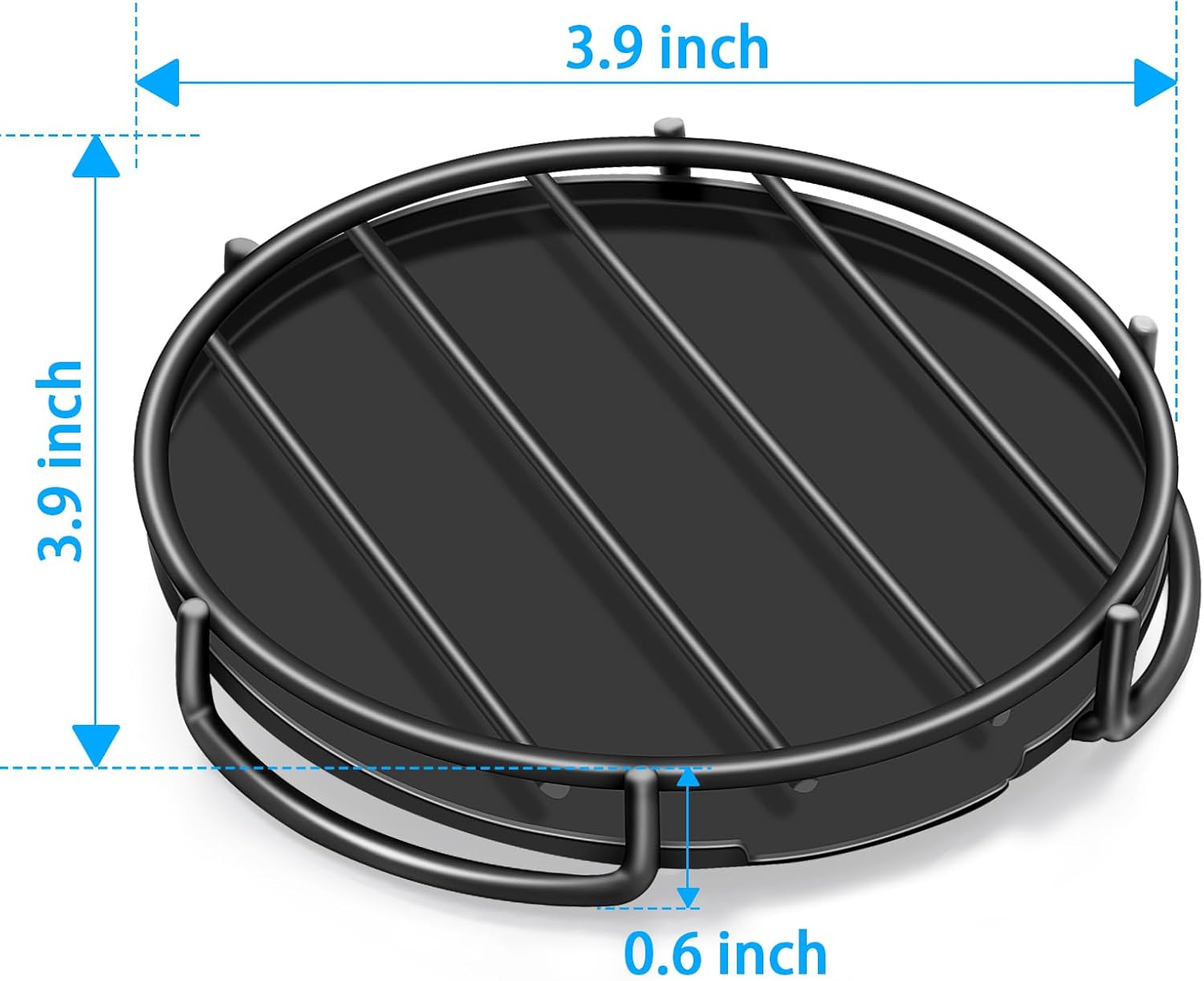 Stainless Steel Smiley Face Dish Sponge Holder, Black Sink Caddy for Kitchen Countertop, Soap Bar
