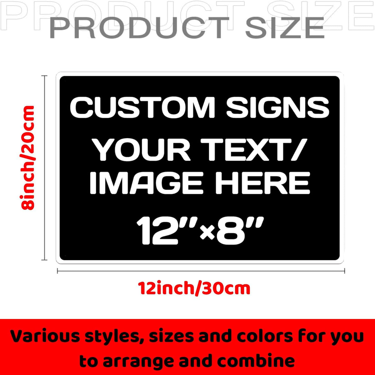 customizable sign,Aluminum Weatherproof Metal Sign Multiple Sizes Custom Personalized Text And