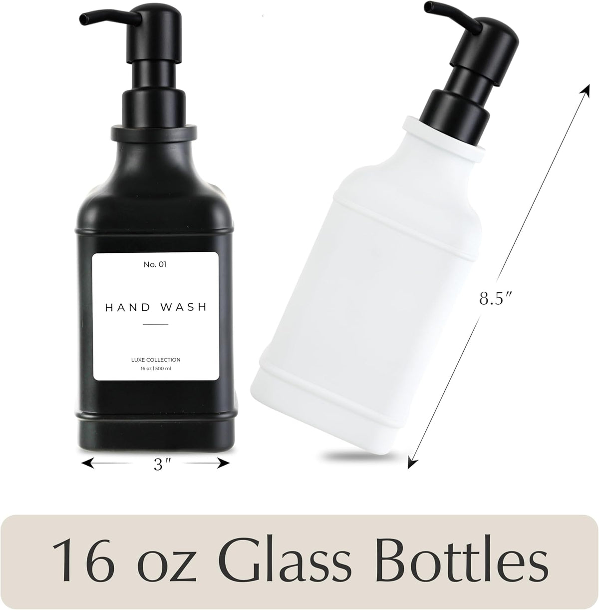 Emerson Essentials Soap Dispenser, Dish Soap Bottle Dispenser, Farmhouse Hand Soap Dispenser