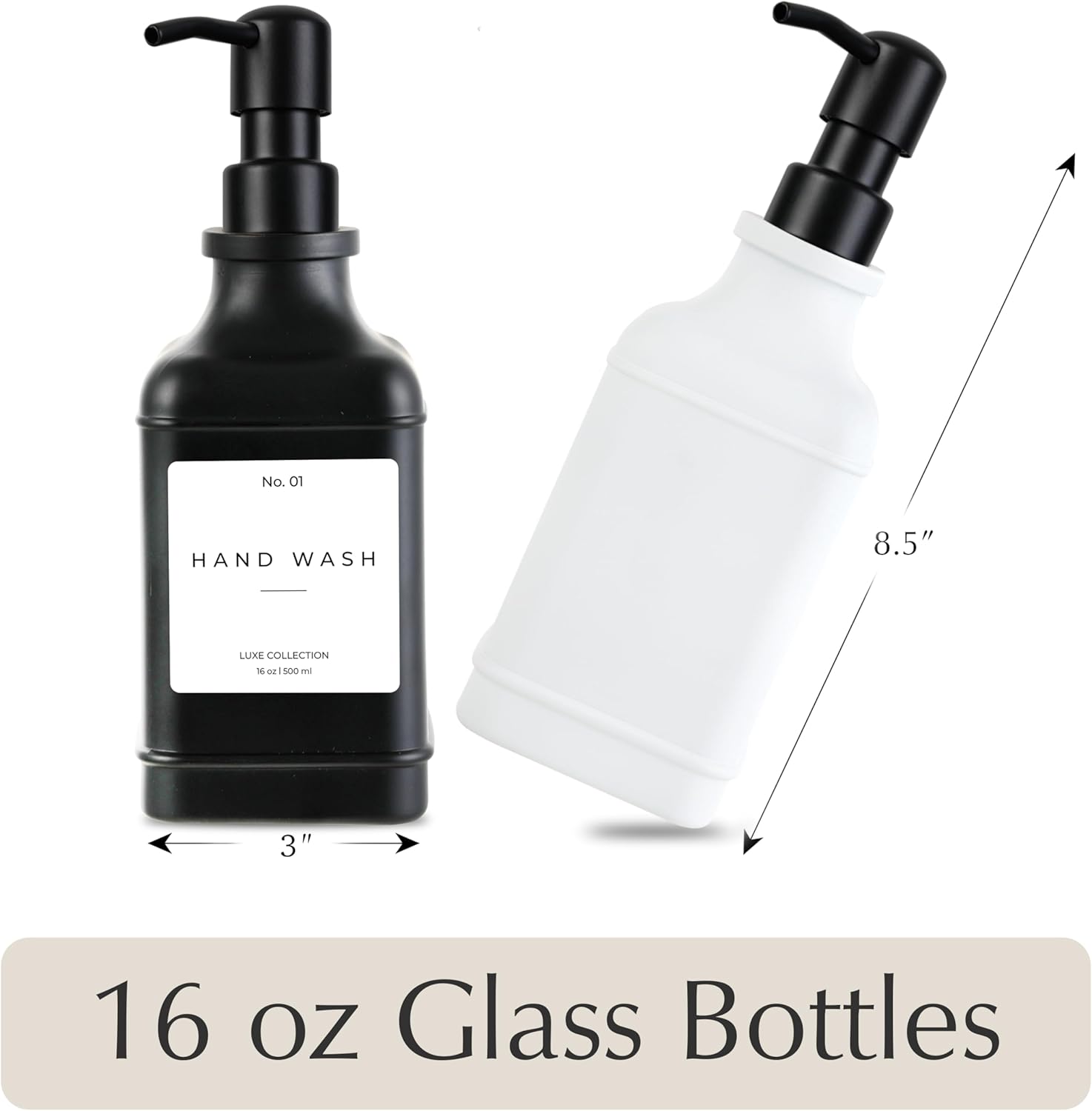 Emerson Essentials Soap Dispenser, Dish Soap Bottle Dispenser, Farmhouse Hand Soap Dispenser