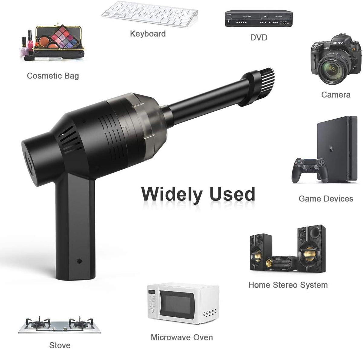 [Upgrade] Mini Vacuum Cordless Vacuum Keyboard Cleaner Mini Computer Vacuum Rechargeable Desk
