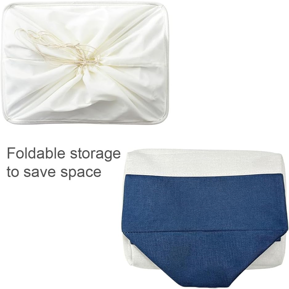 TheWarmHome Collapsible Storage Bin for Shelves - Large 3 Pack 16x12x8 inch Storage Basket for