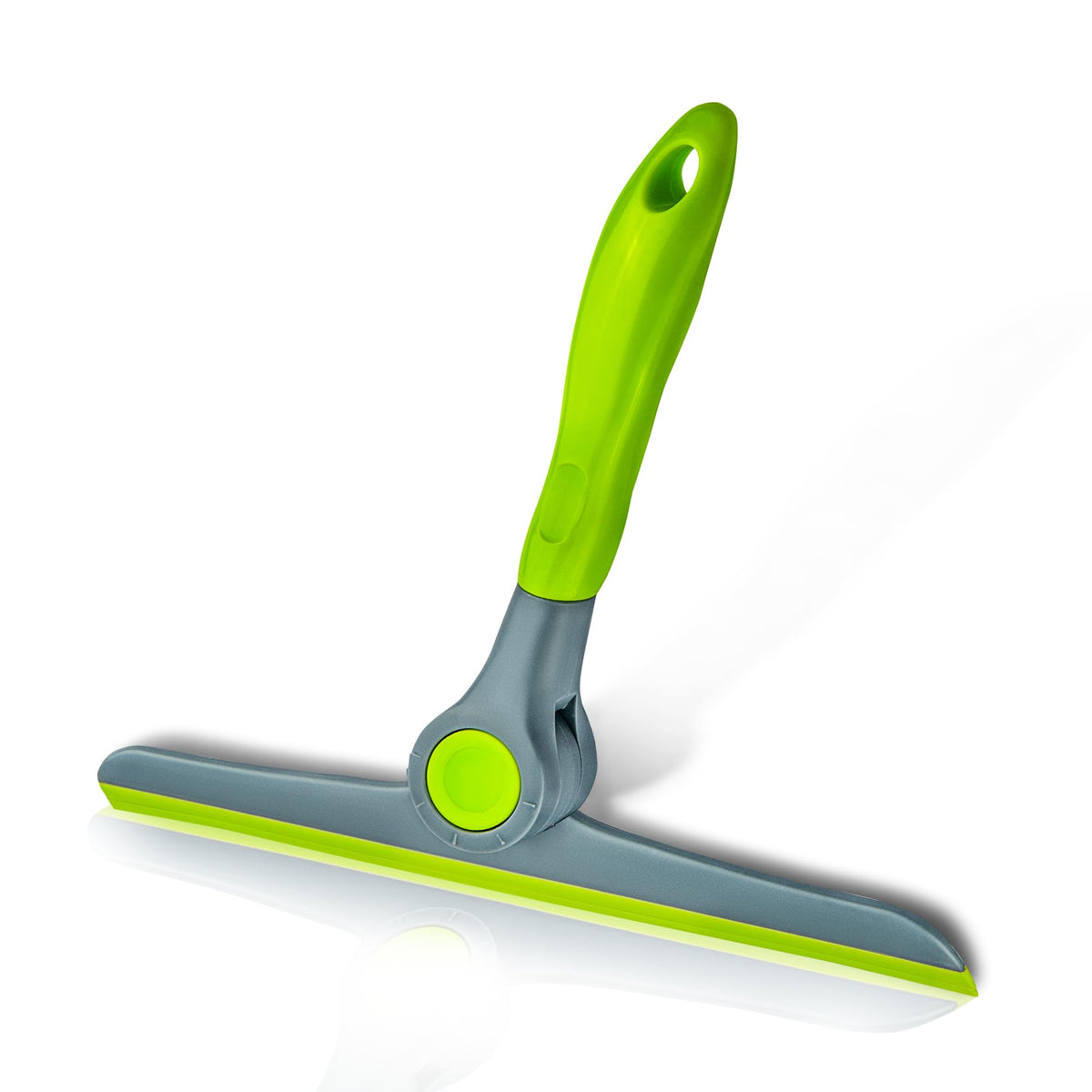 DSV Standard 10" Heavy Duty Green, Grey Window Cleaning Squeegee, Handheld Squeegee for Glass