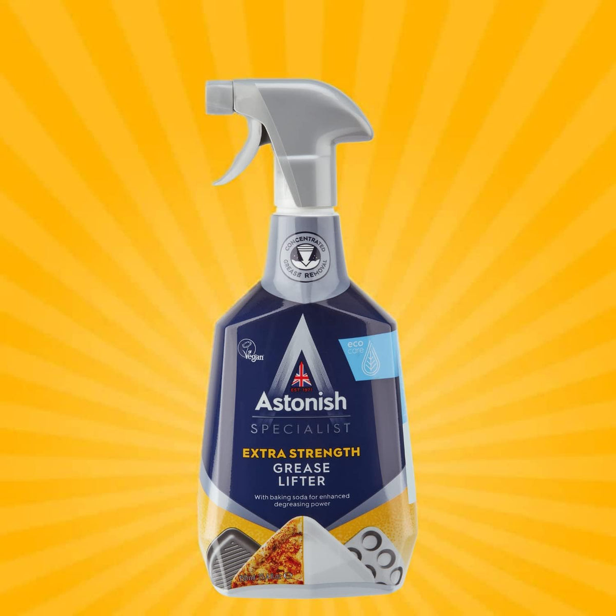 Astonish Specialist Extra Strength Grease Lifter With Baking Soda - No Scrub De-Greaser Formula For