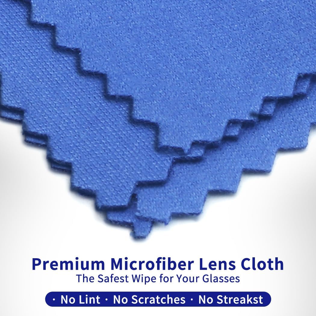 20 Pack Microfiber Glasses Cleaning Cloths - Glasses Wipes Ultra Soft & Reusable Eyeglass Lens