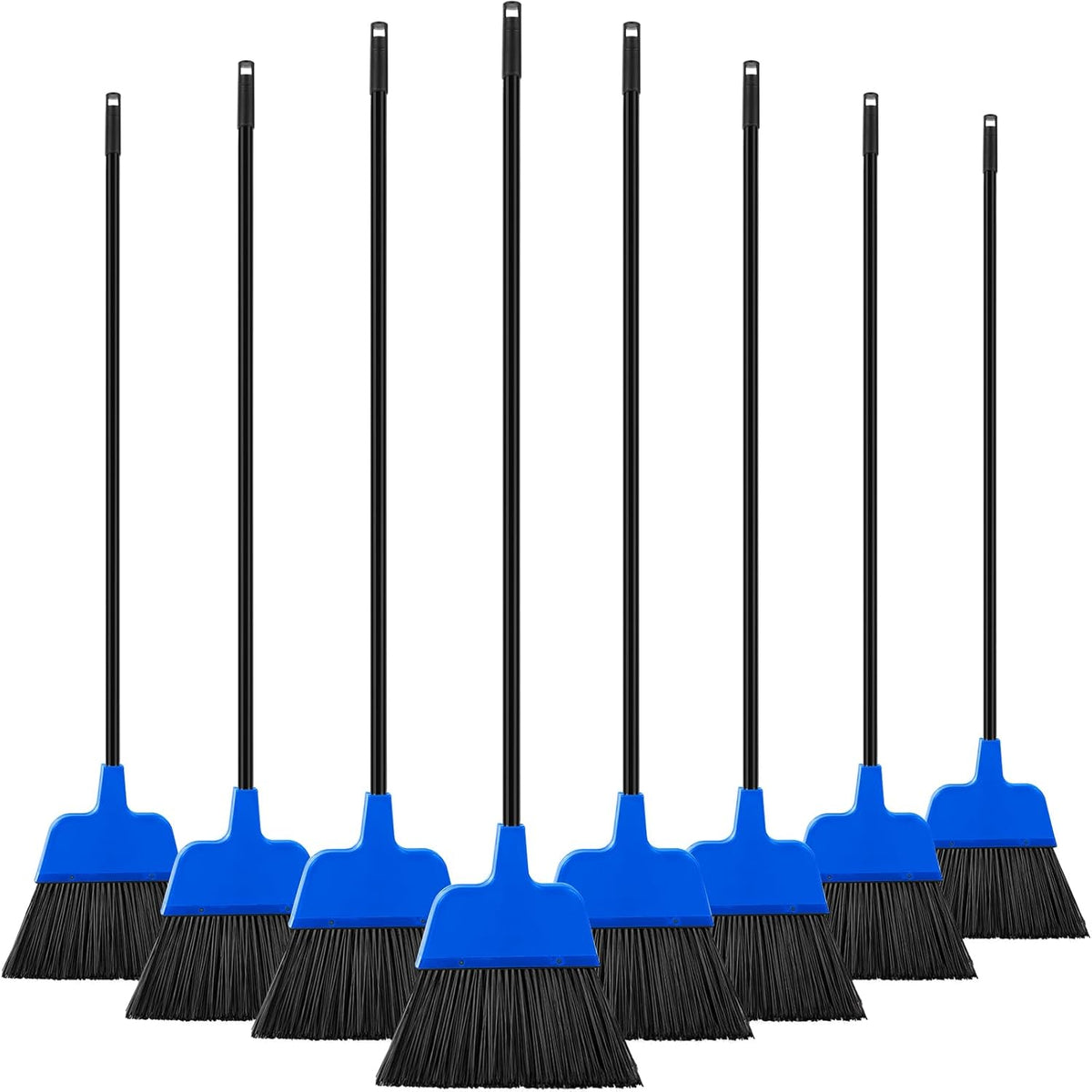 8 Pcs Outdoor Broom for Floor Cleaning 54 Inch Commercial Heavy Duty Broom Long Handle Kitchen
