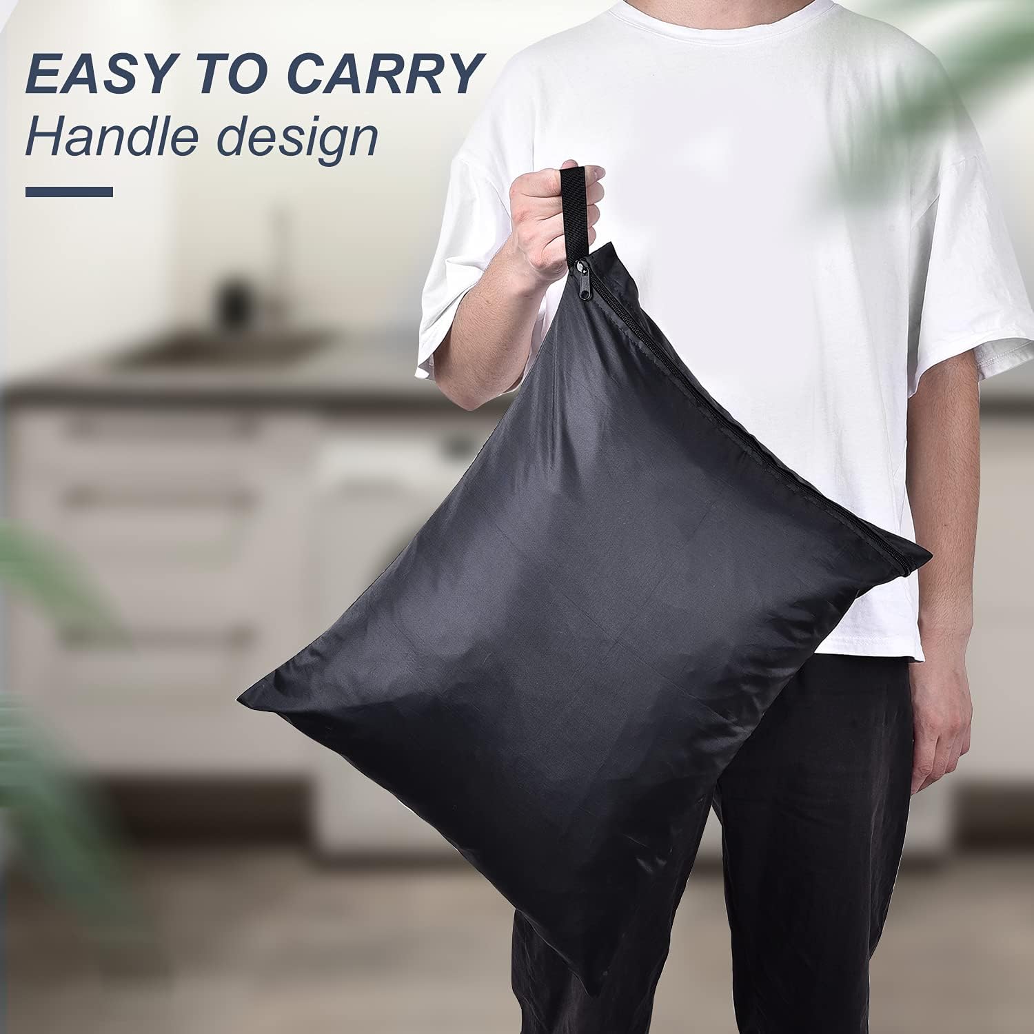 OTraki 2 Pack Laundry Bags 16x20 inch Wet Dry Bag for Swimsuit and Towels Medium Travel Dirty