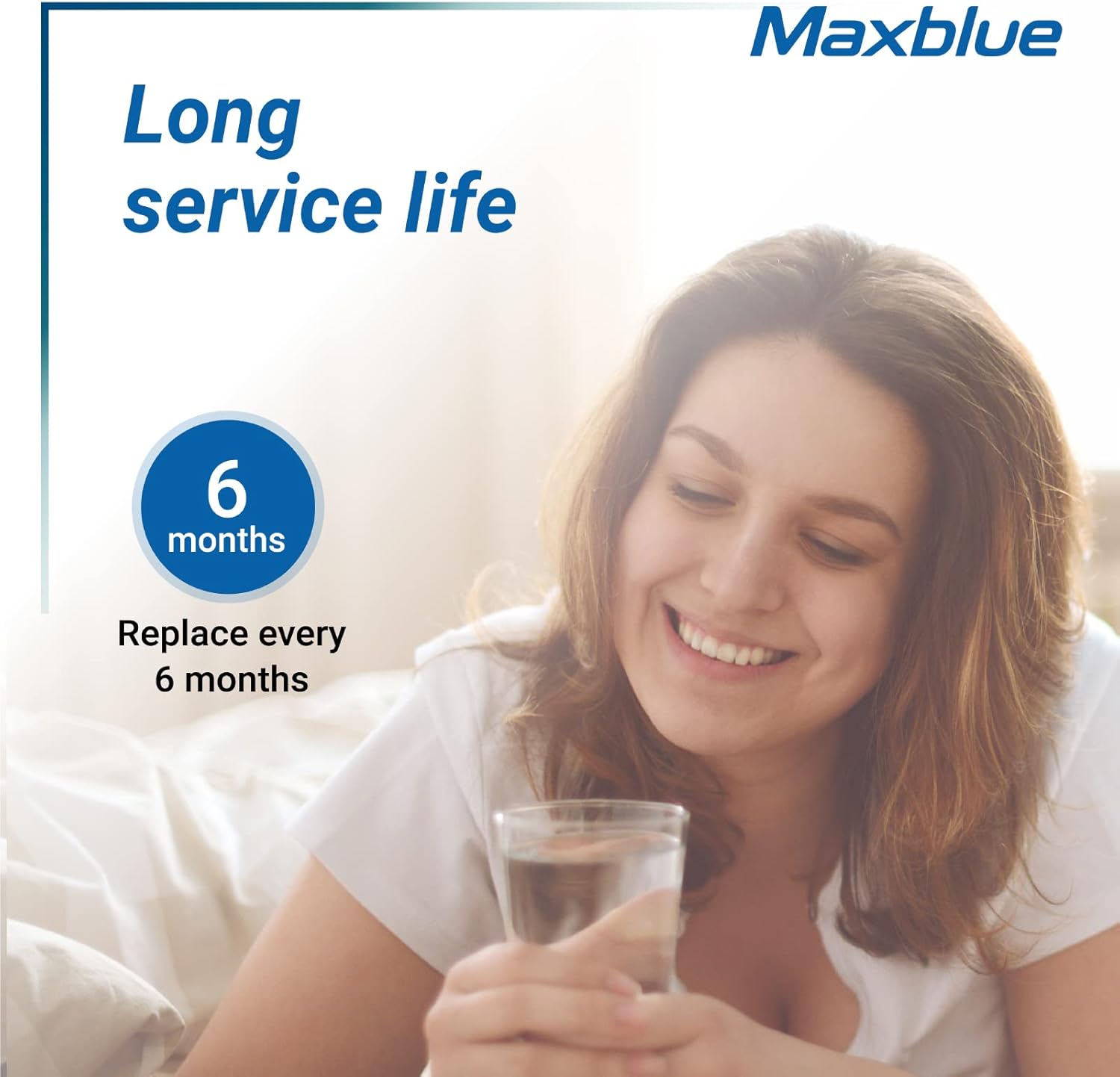Maxblue XWF Replacement for GE® XWF, WR17X30702, NSF Certified Refrigerator Water Filter, 3 Filters