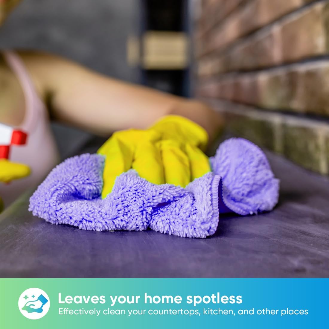 HOMEXCEL Purple Microfiber Cleaning Cloth, 12 Pack Premium Microfiber Towels for Cars, Lint Free