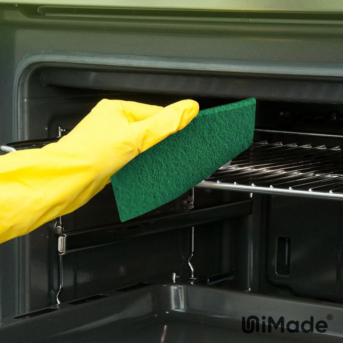 Heavy Duty Scouring Pad, 96Pcs Household Scour Pad for Kitchen, Garage and Outdoors, Reusable Dish