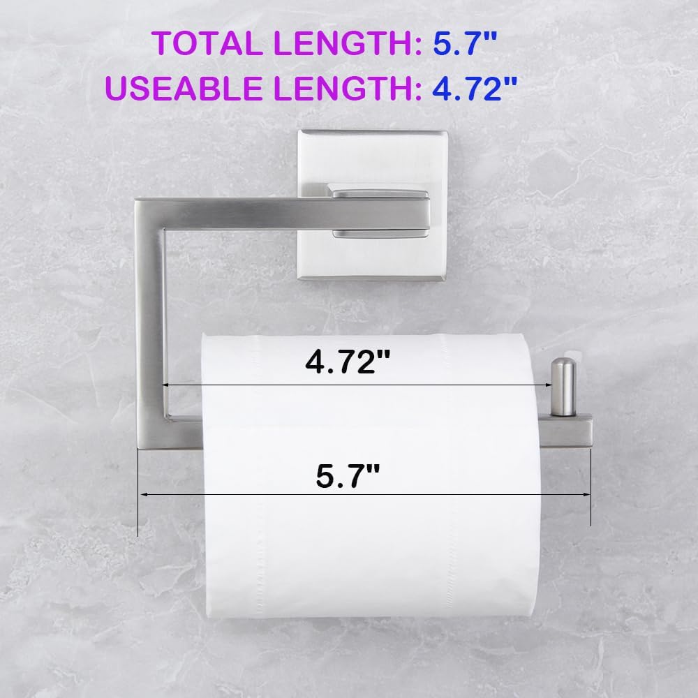 SUS304 Stainless Steel Bathroom Toilet Paper Holder Kitchen Washroom Tissue Roll Dispenser Wall