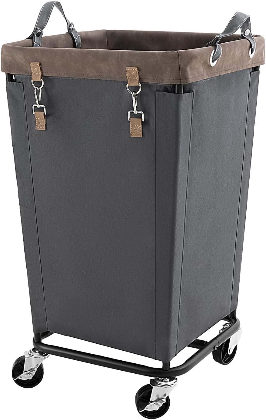 StorageWorks 160L Laundry Basket with Wheels, Large Rolling Hampers for Clothing Organizer, Dirty