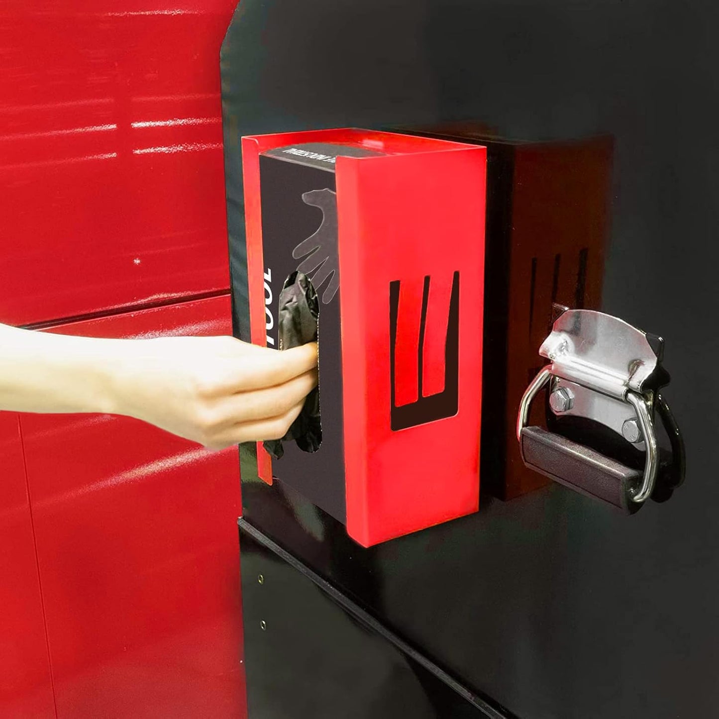 AIRTOON 2PCS Magnetic Glove Dispenser, Disposable Gloves Box Holder, Glove Holder for Wall Mount