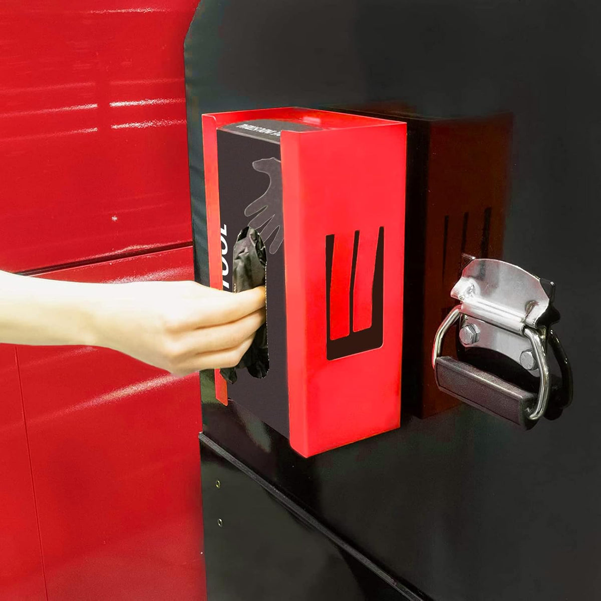 AIRTOON 2PCS Magnetic Glove Dispenser, Disposable Gloves Box Holder, Glove Holder for Wall Mount