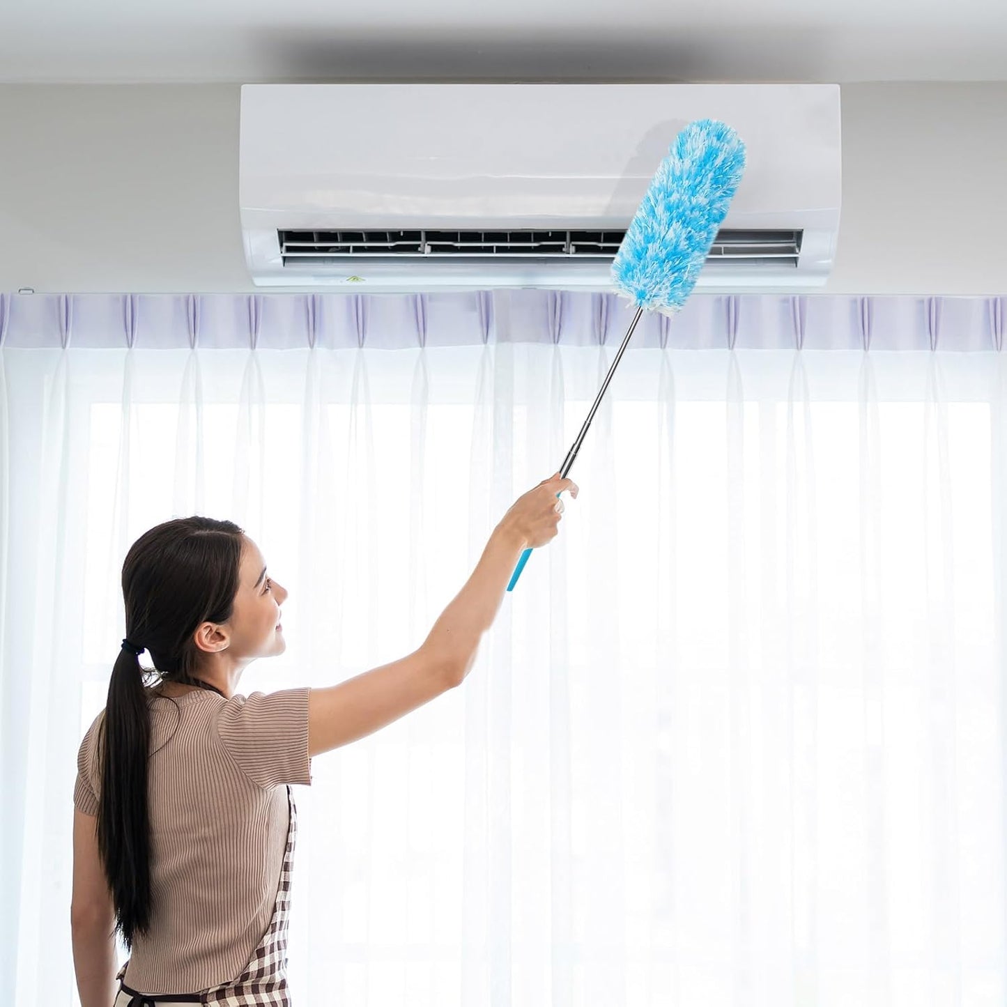 Tanlade 36 Pcs Microfiber Feather Duster for Cleaning 13-31 Inch Extendable Cobweb Dusters Ceiling