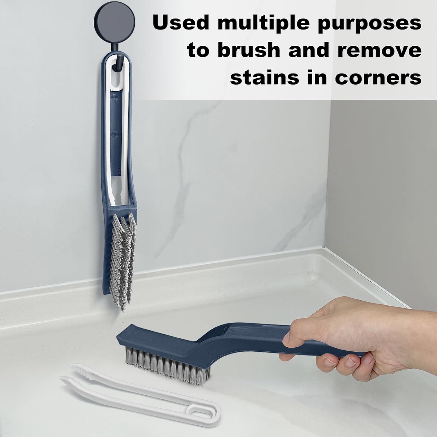 Bristle Brush - Hard Bristle Crevice Cleaning Brush Tools for Household Use, Kitchen, Bathroom