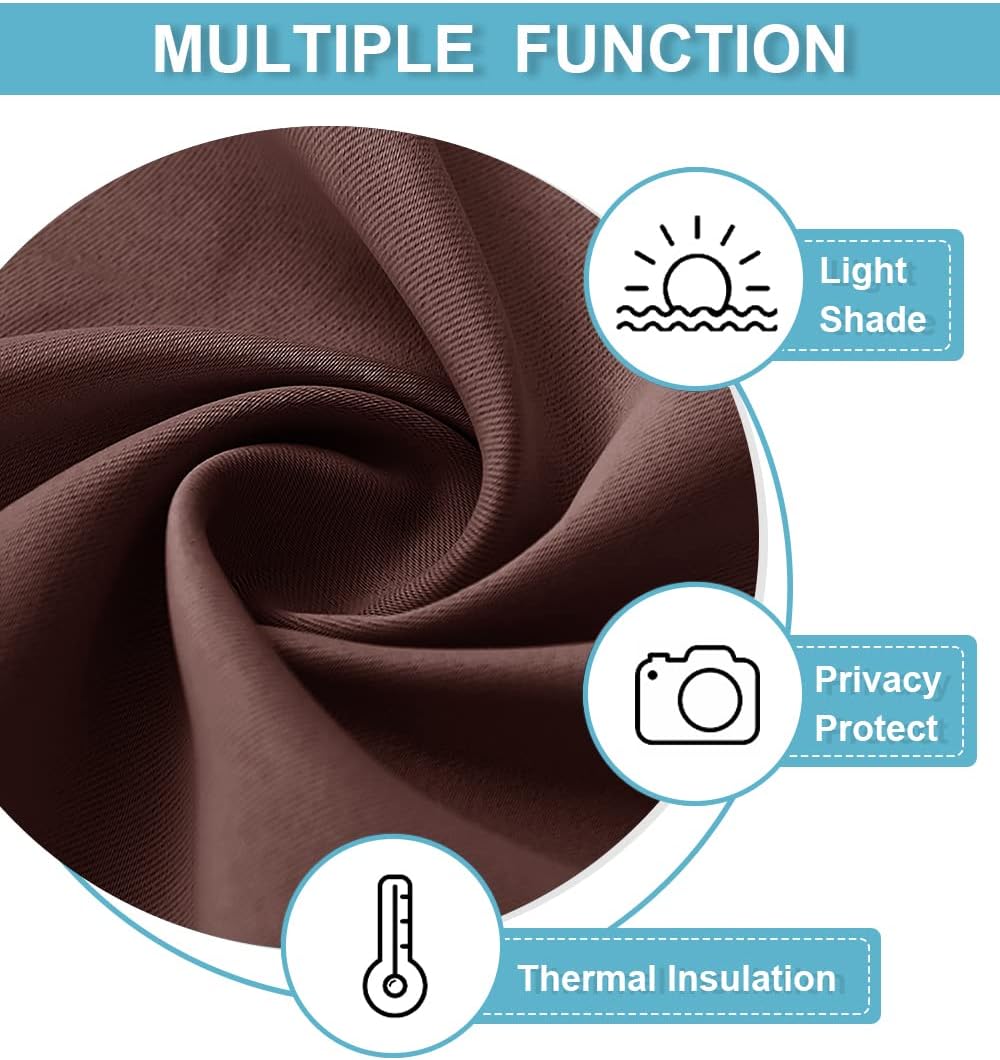 RYB HOME RV Curtains Blackout - Thermal Insulating Privacy Door Windows Camper Curtains for Kids