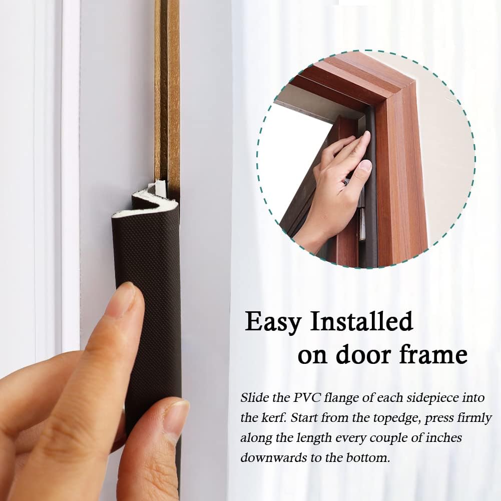Kerf Weather Stripping Door Seal Strip 26 Ft Q Foam Door Weatherstrip Seal with Slot Card Slot