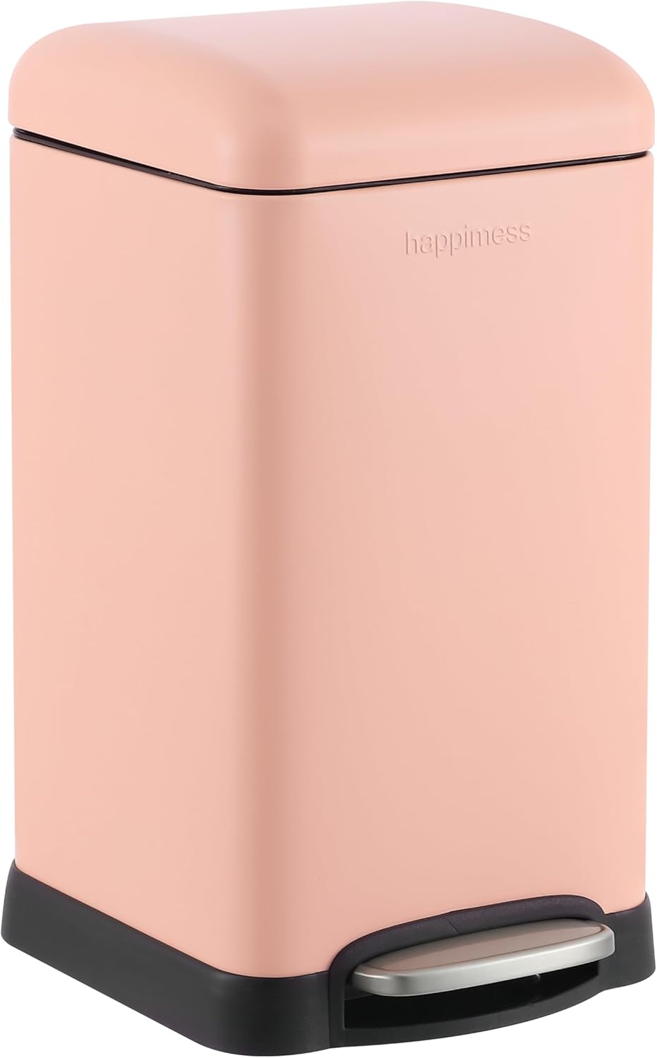happimess HPM1012G Betty Retro Mini 3.2-Gallon Step-Open Trash Can, Fingerprint Resistant, Modern