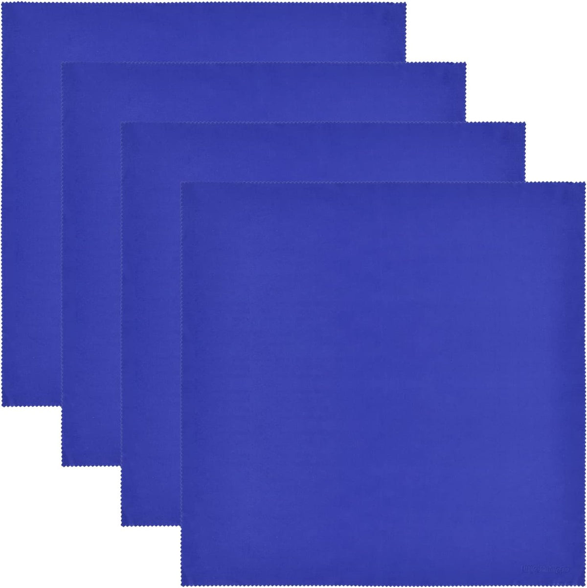 Wisdompro Extra Large 4-Pack Microfiber Cleaning Cloth For Laptop, LCD TV, Computer Screen