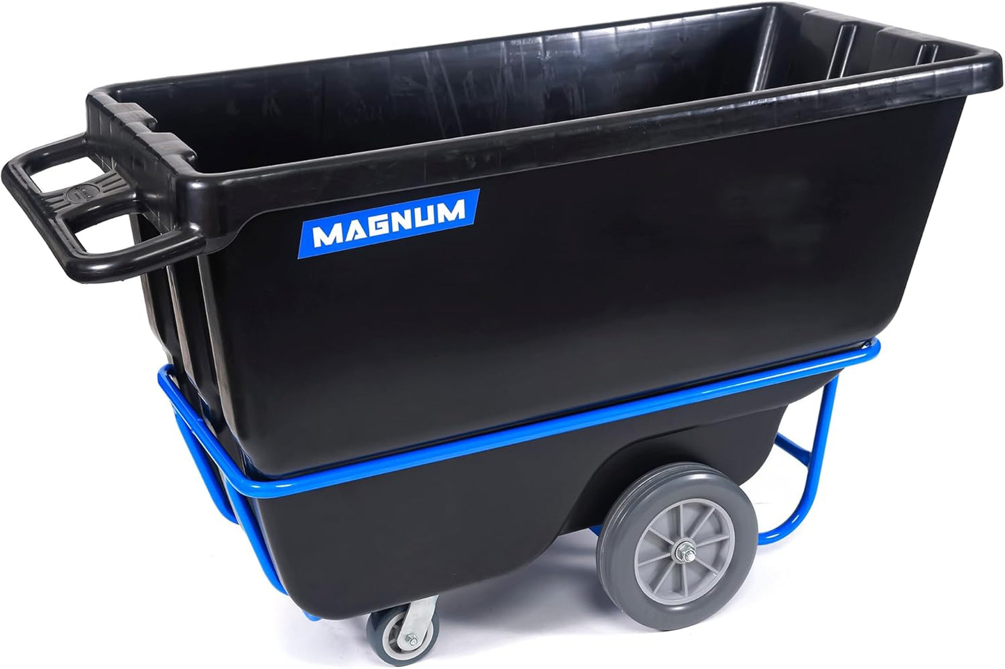 Tilt Truck, 1/2 Cu. Yd. Capacity Dump Cart with Non-Marking 12” Wheels & 5” Casters & Forklift-able