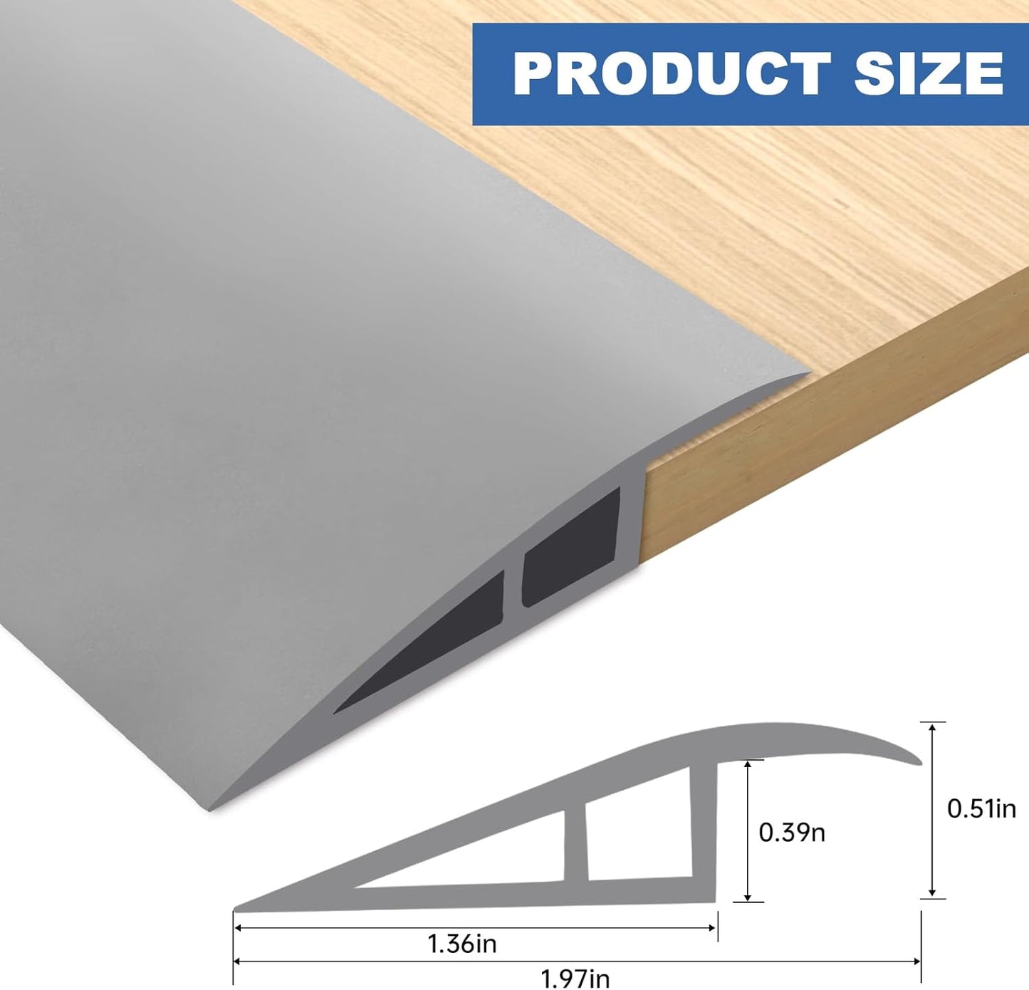 Vinyl Door Threshold Flooring Transition Strip Self Adhesive Carpet Edging Strip for Laminate