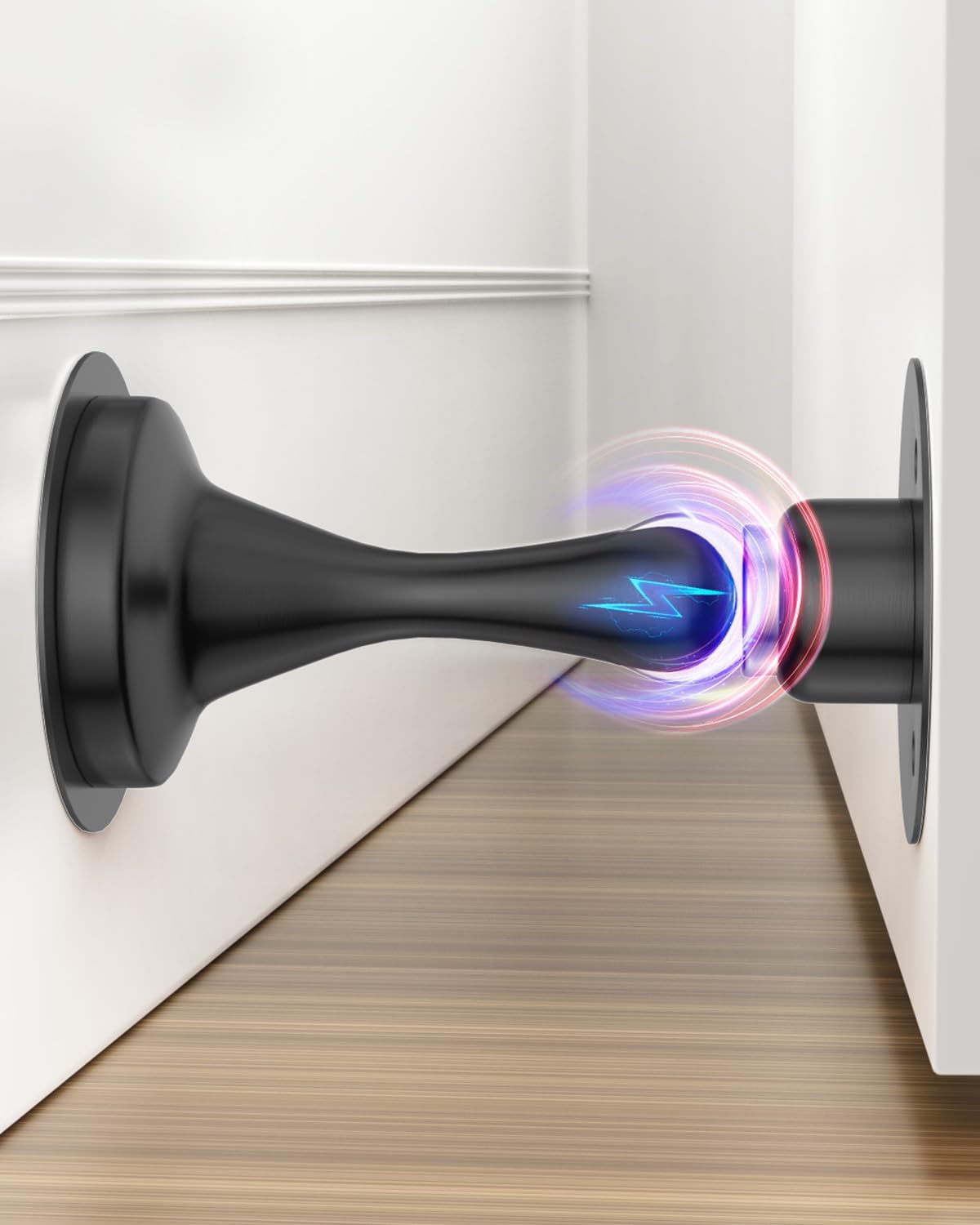 Door Stoppers Magnetic Door Catch - 1 Pack Stainless Steel Heavy Duty Door Stops for Bottom of