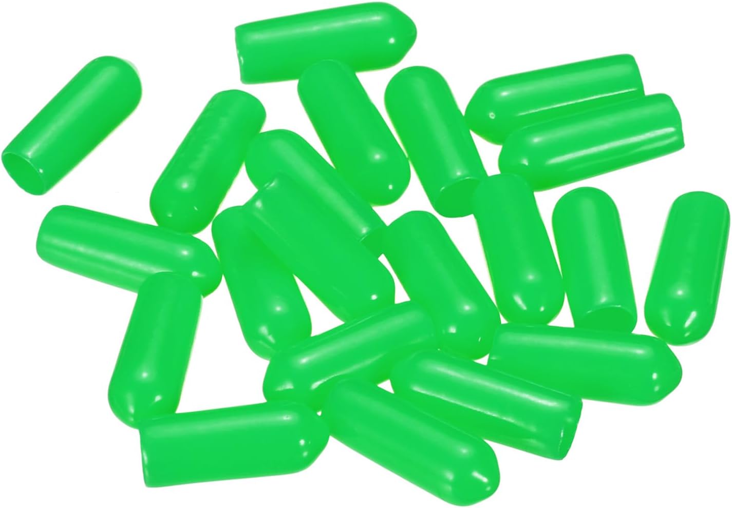 uxcell 20pcs Rubber End Caps 5mm(3/16") ID Vinyl PVC Round Tube Bolt Cap Cover Screw Thread