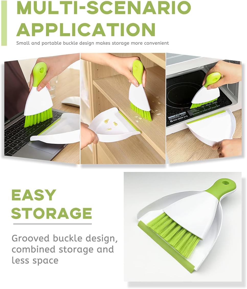 Dust pan Broom Brush Dustpan - Small Broom and Dustpan Set,Mini Broom and Dustpan,Small Dustpan and
