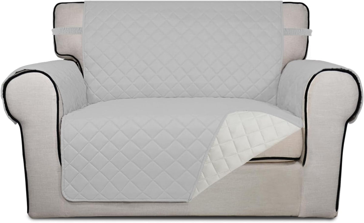 PureFit Reversible Quilted Sofa Cover, Water Resistant Slipcover Furniture Protector, Washable
