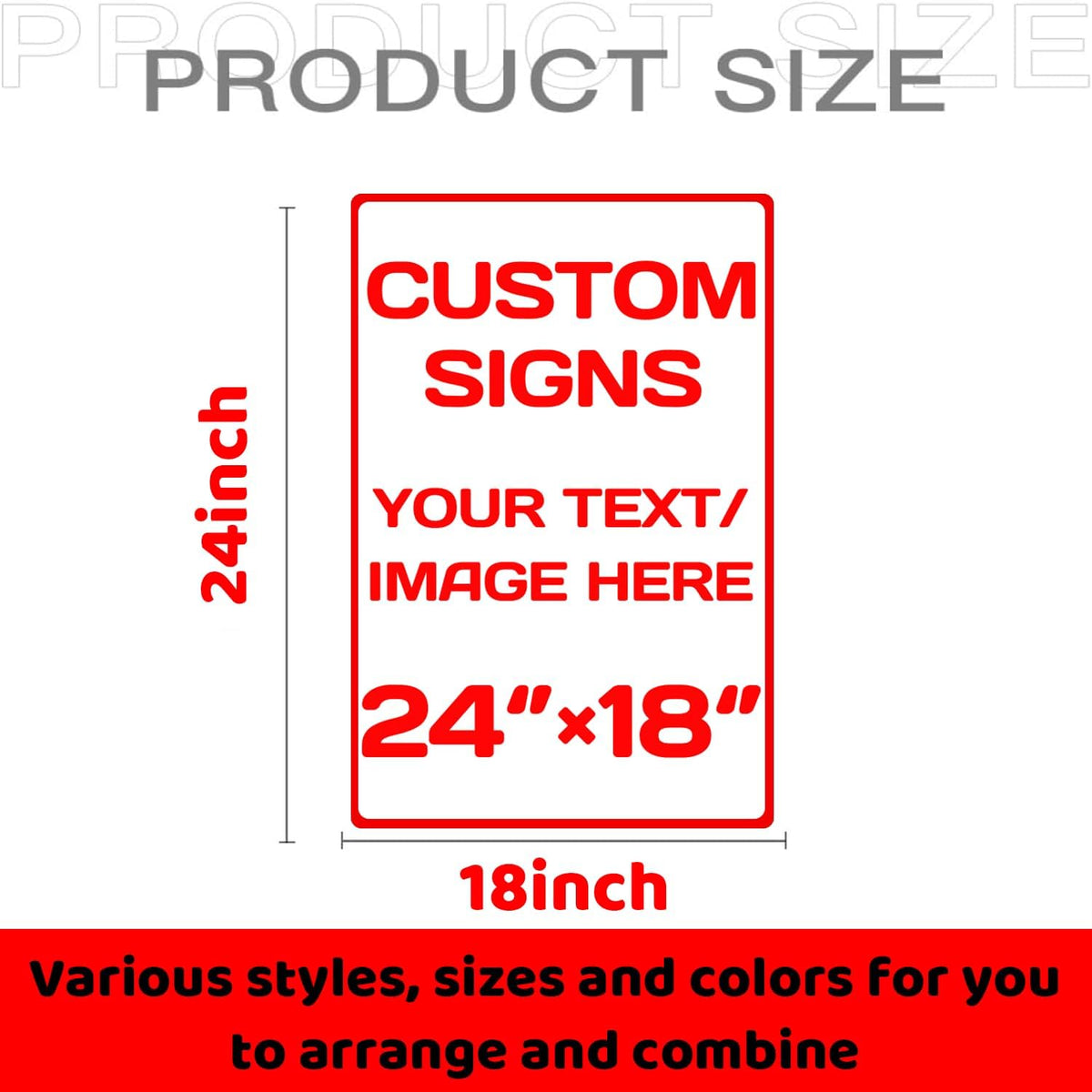 Personalized signs,Aluminum Weatherproof Metal Sign,Optional reflective, double-sided,Custom
