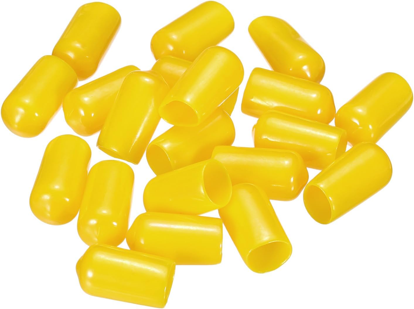 uxcell 20pcs Rubber End Caps 10mm(3/8") ID Vinyl PVC Round Tube Bolt Cap Cover Screw Thread